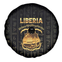 Liberia Vai Syllabary Vertical Pattern Spare Tire Cover - Wonder Print Shop