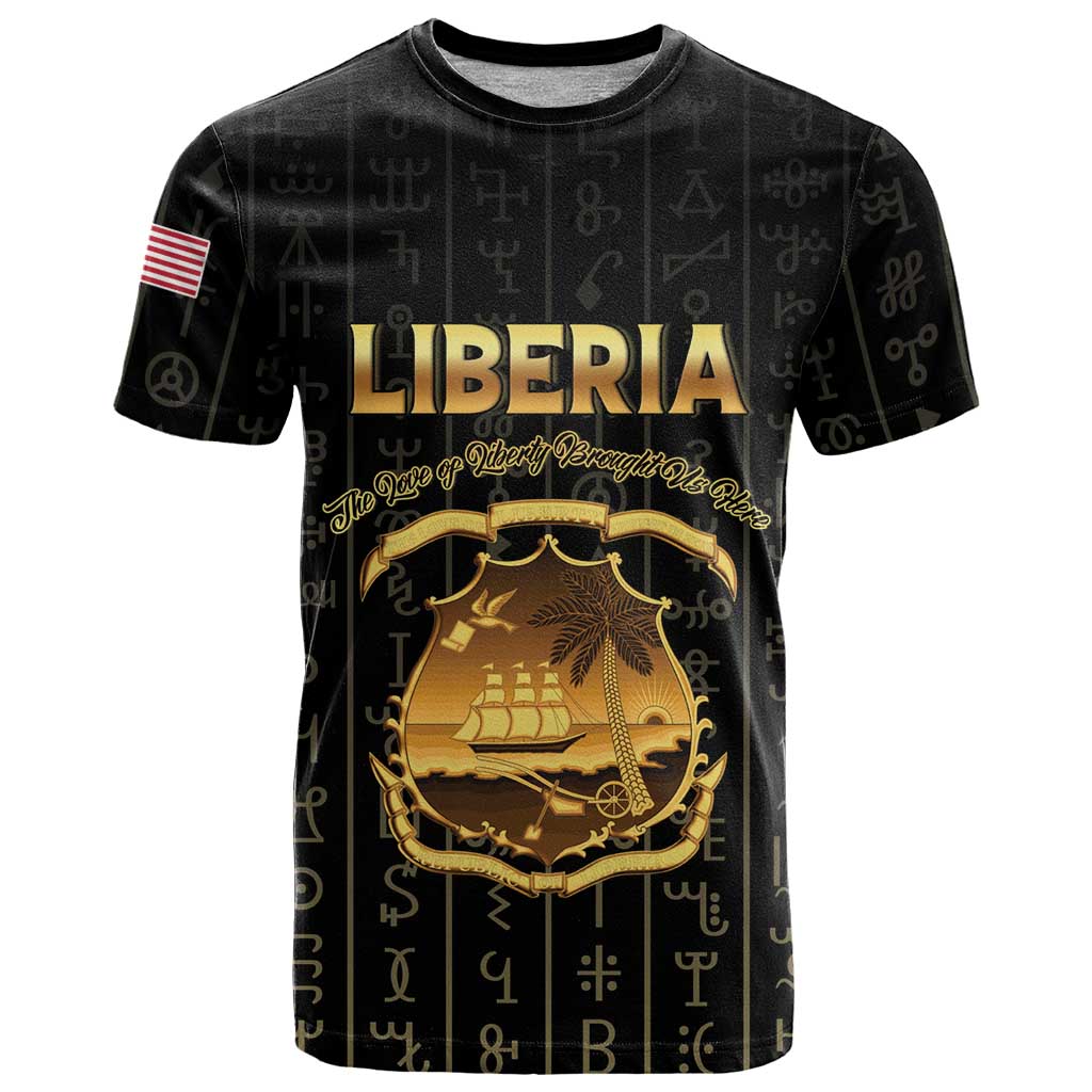 Personalized Liberia Vai Syllabary Vertical Pattern T Shirt - Wonder Print Shop