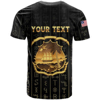 Personalized Liberia Vai Syllabary Vertical Pattern T Shirt - Wonder Print Shop