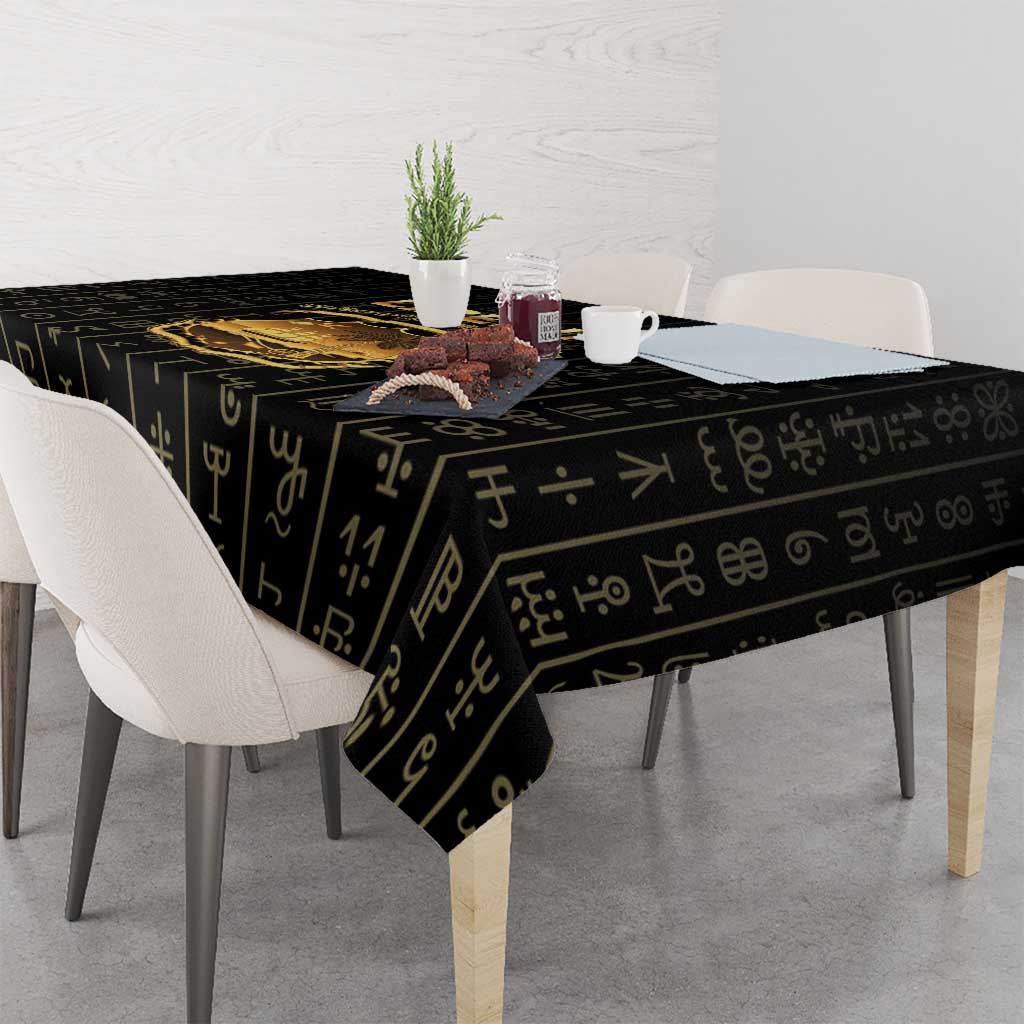 Liberia Vai Syllabary Vertical Pattern Tablecloth - Wonder Print Shop