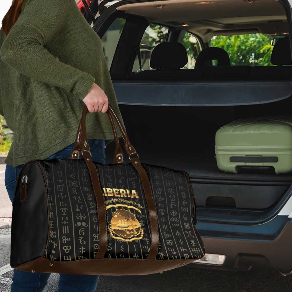 Liberia Vai Syllabary Vertical Pattern Travel Bag - Wonder Print Shop