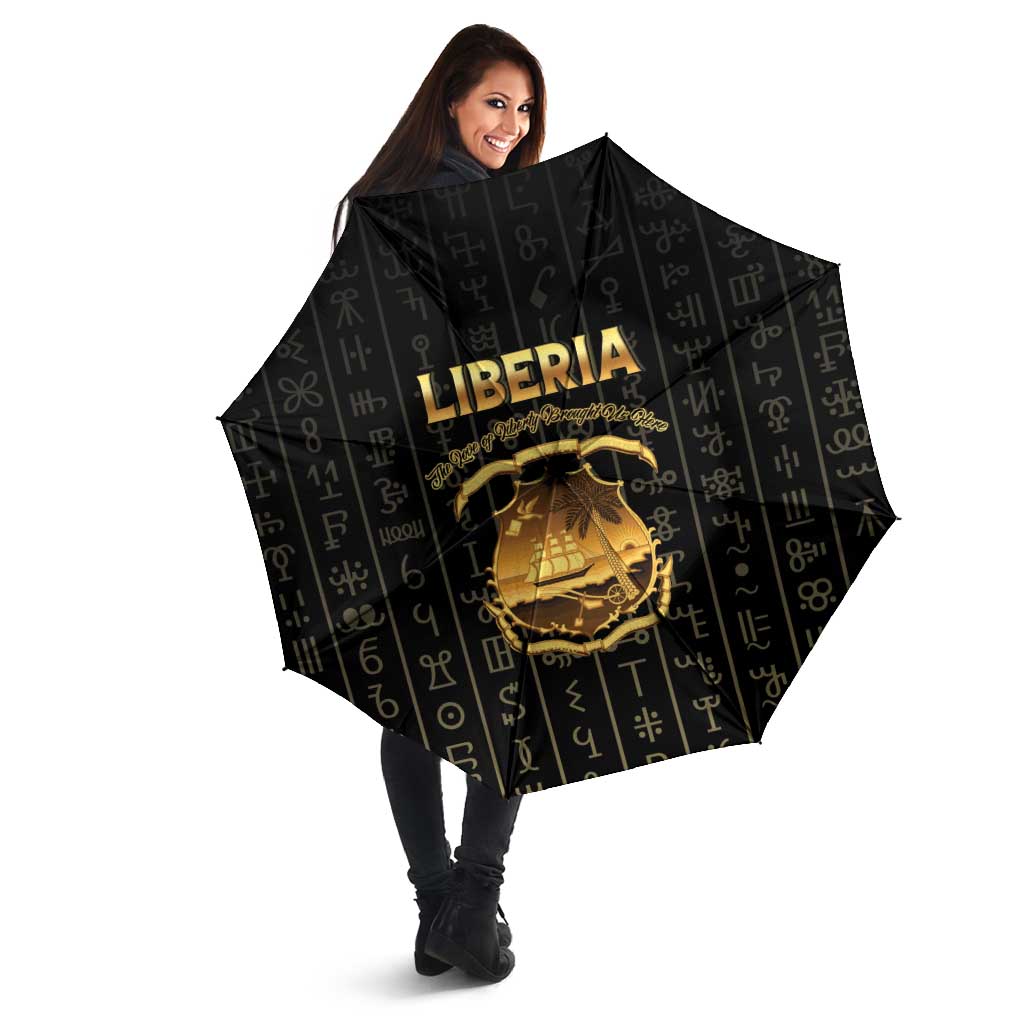 Liberia Vai Syllabary Vertical Pattern Umbrella - Wonder Print Shop