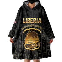 Personalized Liberia Vai Syllabary Vertical Pattern Wearable Blanket Hoodie - Wonder Print Shop
