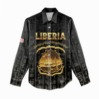 Personalized Liberia Vai Syllabary Vertical Pattern Women Casual Shirt - Wonder Print Shop