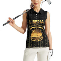 Personalized Liberia Vai Syllabary Vertical Pattern Women Sleeveless Polo Shirt - Wonder Print Shop