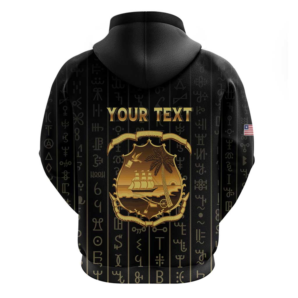 Personalized Liberia Vai Syllabary Vertical Pattern Zip Hoodie - Wonder Print Shop