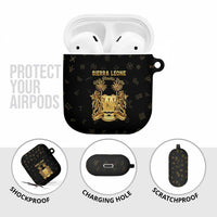 Sierra Leone Vai Syllabary Heritage AirPods Case National Emblem Golden Style - Wonder Print Shop