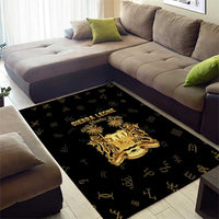 Sierra Leone Vai Syllabary Heritage Area Rug National Emblem Golden Style - Wonder Print Shop