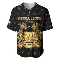 Personalized Sierra Leone Vai Syllabary Heritage Baseball Jersey National Emblem Golden Style - Wonder Print Shop