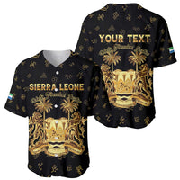 Personalized Sierra Leone Vai Syllabary Heritage Baseball Jersey National Emblem Golden Style - Wonder Print Shop