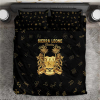 Sierra Leone Vai Syllabary Heritage Bedding Set National Emblem Golden Style - Wonder Print Shop