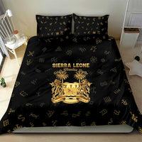 Sierra Leone Vai Syllabary Heritage Bedding Set National Emblem Golden Style - Wonder Print Shop