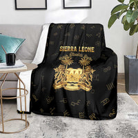 Sierra Leone Vai Syllabary Heritage Blanket National Emblem Golden Style - Wonder Print Shop