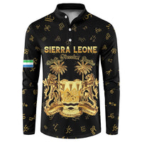 Personalized Sierra Leone Vai Syllabary Heritage Button Sweatshirt National Emblem Golden Style - Wonder Print Shop