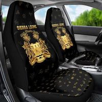 Sierra Leone Vai Syllabary Heritage Car Seat Cover National Emblem Golden Style - Wonder Print Shop