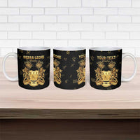 Personalized Sierra Leone Vai Syllabary Heritage Ceramic Mug National Emblem Golden Style - Wonder Print Shop