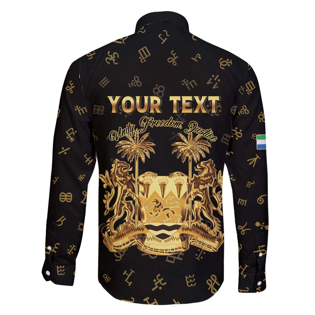 Personalized Sierra Leone Vai Syllabary Heritage Family Matching Tank Maxi Dress and Hawaiian Shirt National Emblem Golden Style - Wonder Print Shop