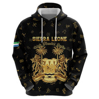 Personalized Sierra Leone Vai Syllabary Heritage Hoodie National Emblem Golden Style - Wonder Print Shop