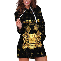 Personalized Sierra Leone Vai Syllabary Heritage Hoodie Dress National Emblem Golden Style - Wonder Print Shop