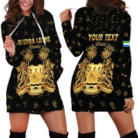 Personalized Sierra Leone Vai Syllabary Heritage Hoodie Dress National Emblem Golden Style - Wonder Print Shop