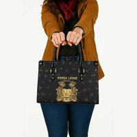 Sierra Leone Vai Syllabary Heritage Leather Bag National Emblem Golden Style - Wonder Print Shop