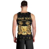 Personalized Sierra Leone Vai Syllabary Heritage Men Tank Top National Emblem Golden Style - Wonder Print Shop