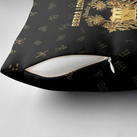 Sierra Leone Vai Syllabary Heritage Pillow Cover National Emblem Golden Style - Wonder Print Shop