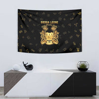 Sierra Leone Vai Syllabary Heritage Tapestry National Emblem Golden Style - Wonder Print Shop