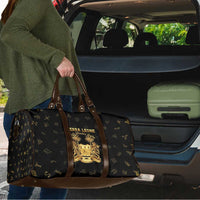 Sierra Leone Vai Syllabary Heritage Travel Bag National Emblem Golden Style - Wonder Print Shop