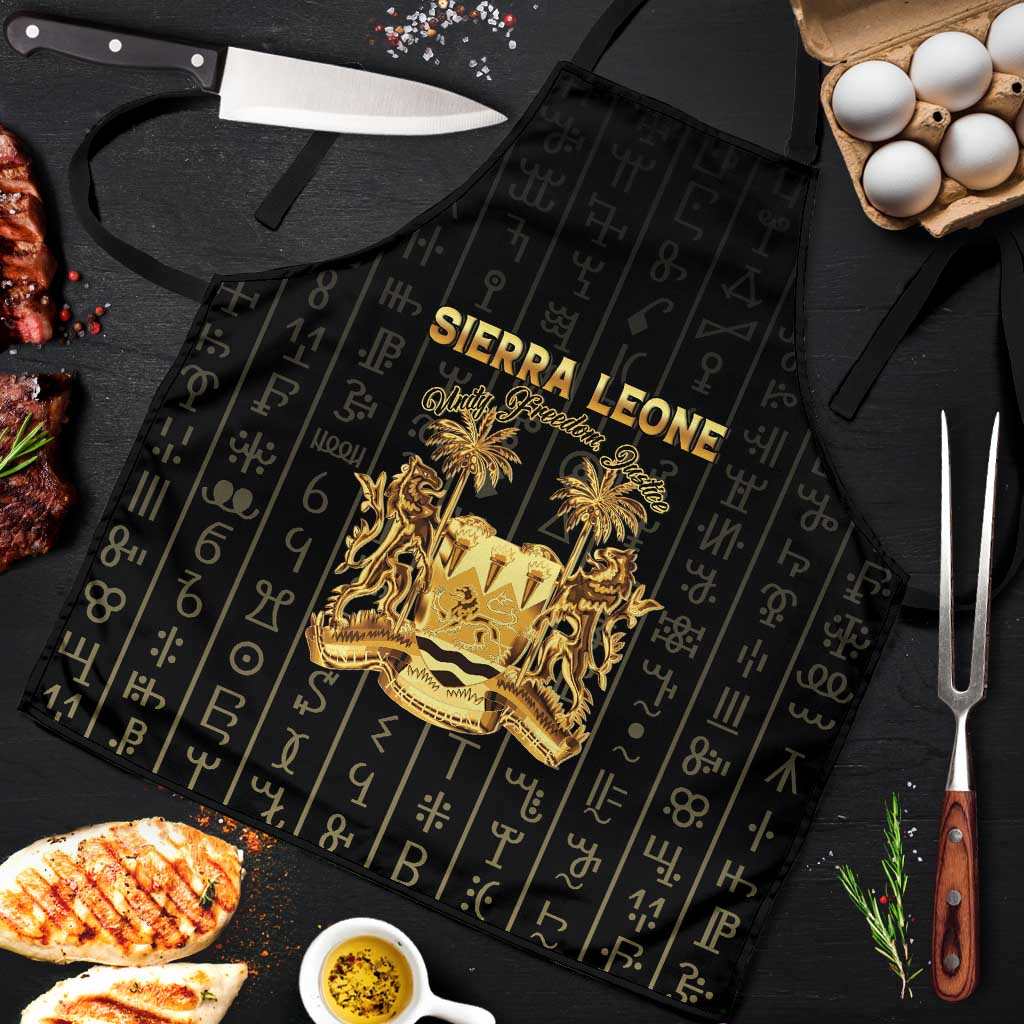 Sierra Leone Vai Syllabary Vertical Pattern Apron - Wonder Print Shop