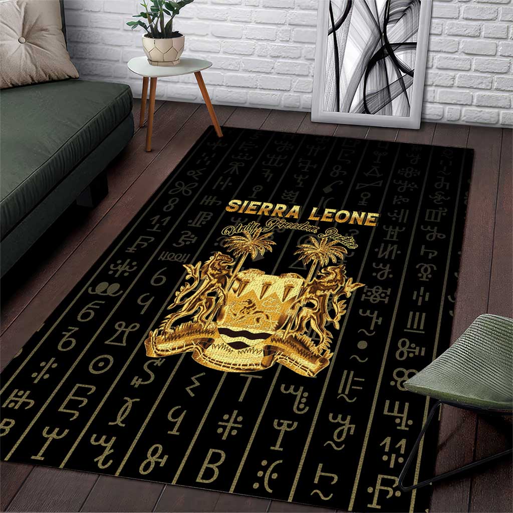Sierra Leone Vai Syllabary Vertical Pattern Area Rug - Wonder Print Shop