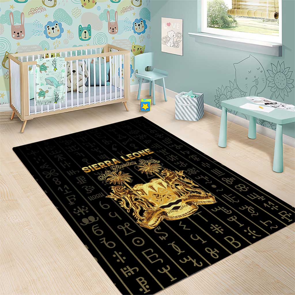 Sierra Leone Vai Syllabary Vertical Pattern Area Rug - Wonder Print Shop