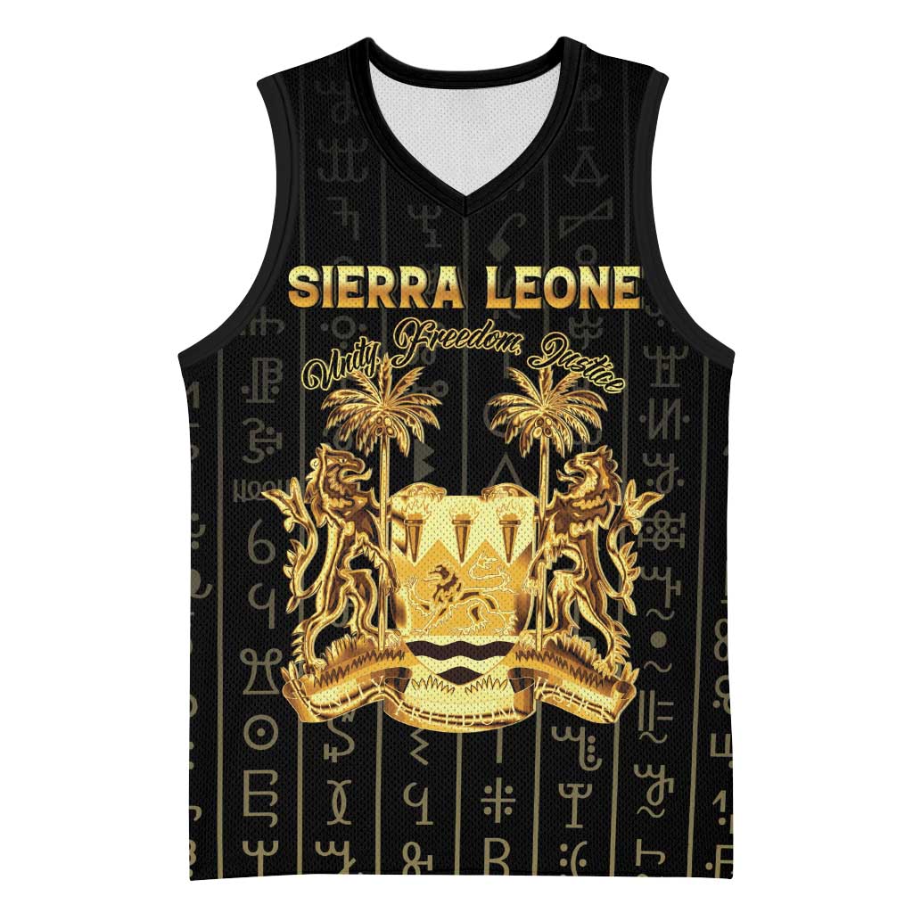 Personalized Sierra Leone Vai Syllabary Vertical Pattern Basketball Jersey - Wonder Print Shop