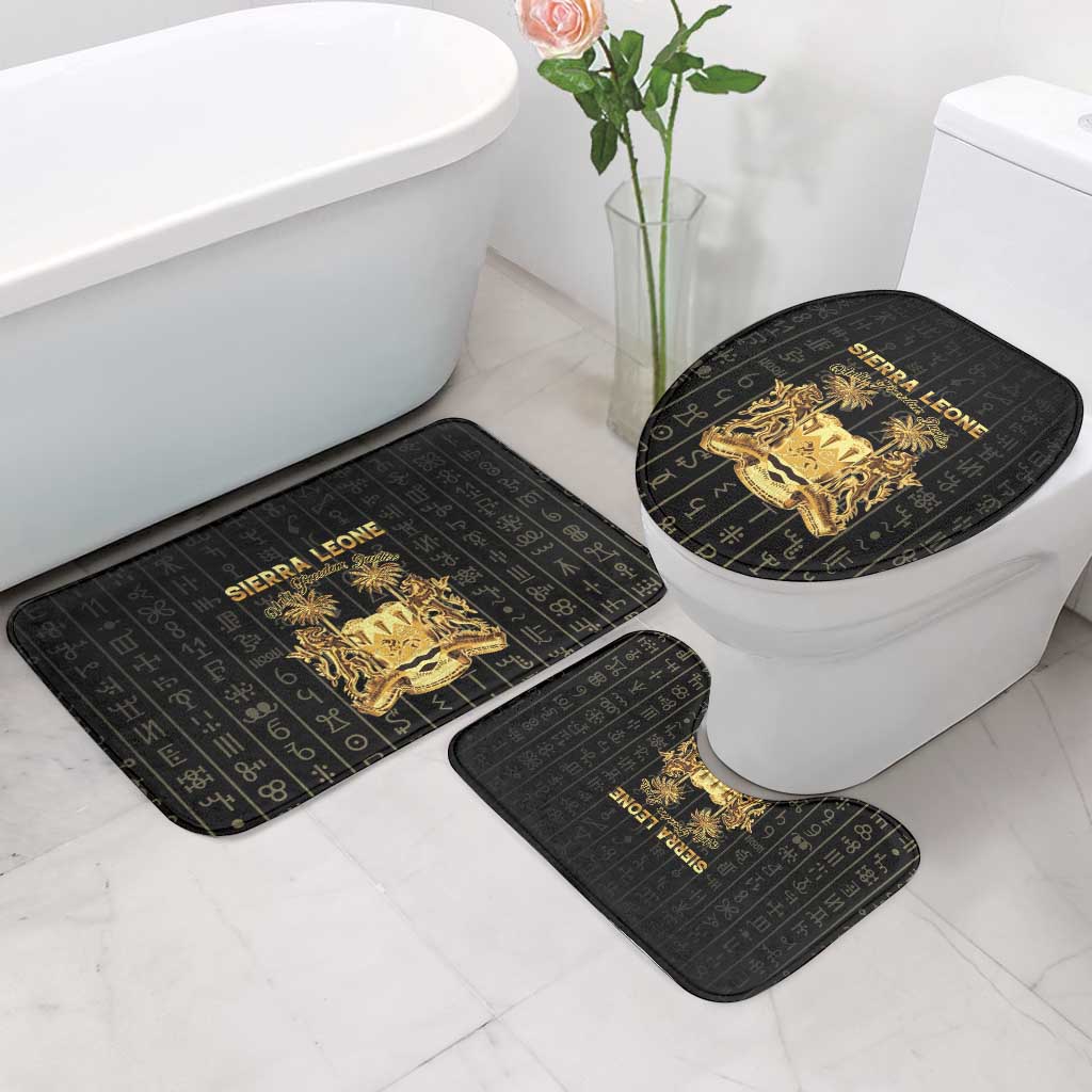 Sierra Leone Vai Syllabary Vertical Pattern Bathroom Set - Wonder Print Shop