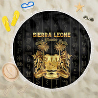 Sierra Leone Vai Syllabary Vertical Pattern Beach Blanket - Wonder Print Shop