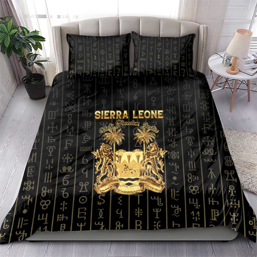 Sierra Leone Vai Syllabary Vertical Pattern Bedding Set - Wonder Print Shop
