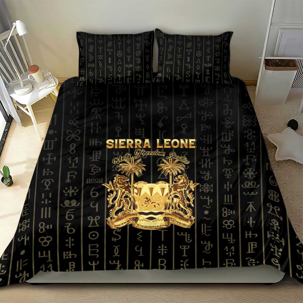 Sierra Leone Vai Syllabary Vertical Pattern Bedding Set - Wonder Print Shop