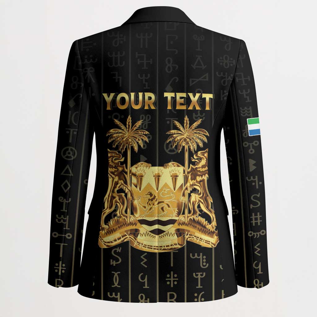 Personalized Sierra Leone Vai Syllabary Vertical Pattern Blazer - Wonder Print Shop
