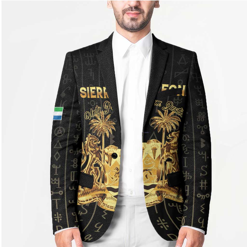 Personalized Sierra Leone Vai Syllabary Vertical Pattern Blazer - Wonder Print Shop