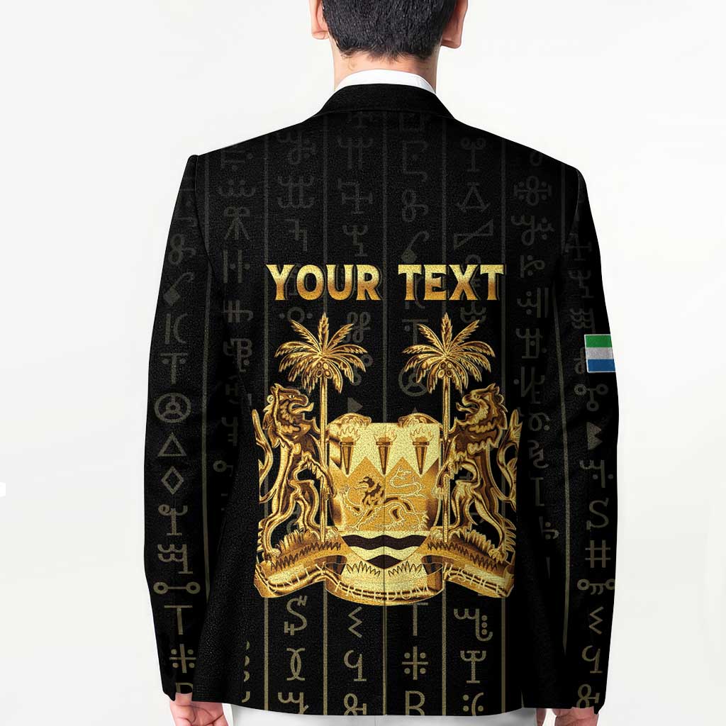 Personalized Sierra Leone Vai Syllabary Vertical Pattern Blazer - Wonder Print Shop