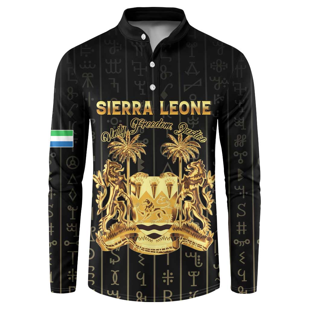 Personalized Sierra Leone Vai Syllabary Vertical Pattern Button Sweatshirt - Wonder Print Shop