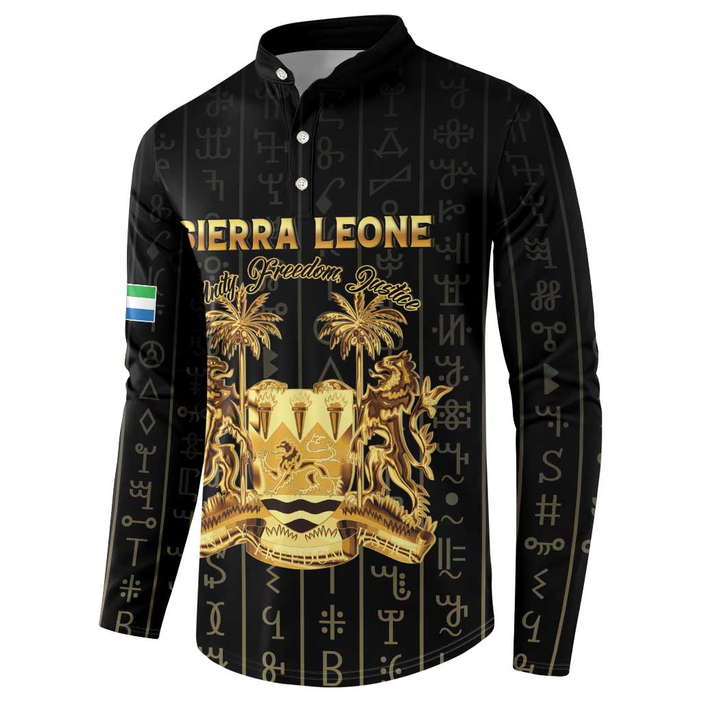Personalized Sierra Leone Vai Syllabary Vertical Pattern Button Sweatshirt - Wonder Print Shop