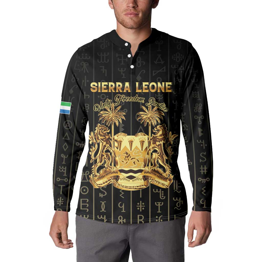 Personalized Sierra Leone Vai Syllabary Vertical Pattern Button Sweatshirt - Wonder Print Shop
