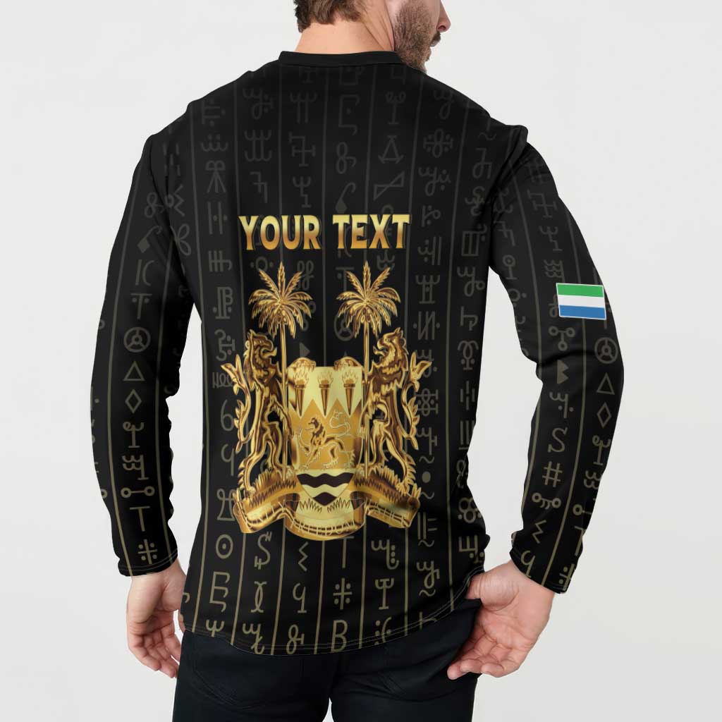 Personalized Sierra Leone Vai Syllabary Vertical Pattern Button Sweatshirt - Wonder Print Shop