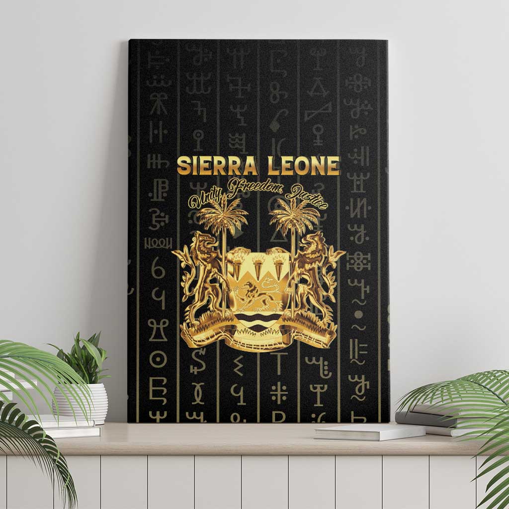 Sierra Leone Vai Syllabary Vertical Pattern Canvas Wall Art - Wonder Print Shop