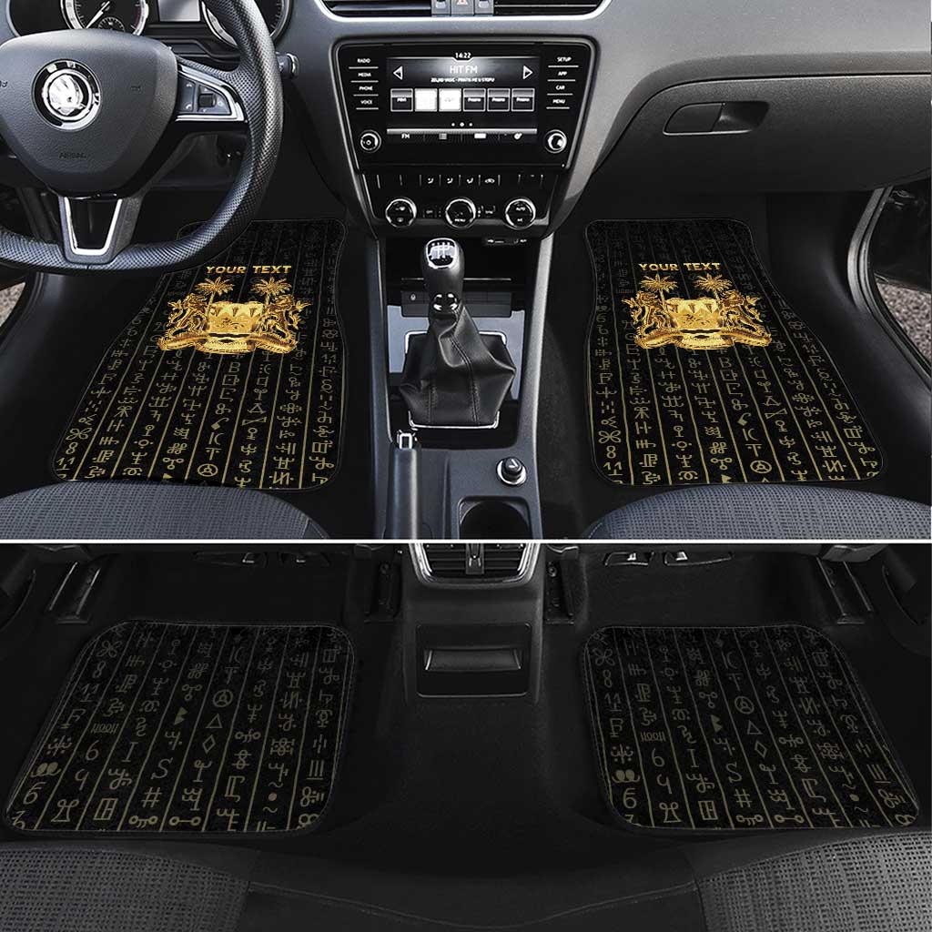 Personalized Sierra Leone Vai Syllabary Vertical Pattern Car Mats - Wonder Print Shop