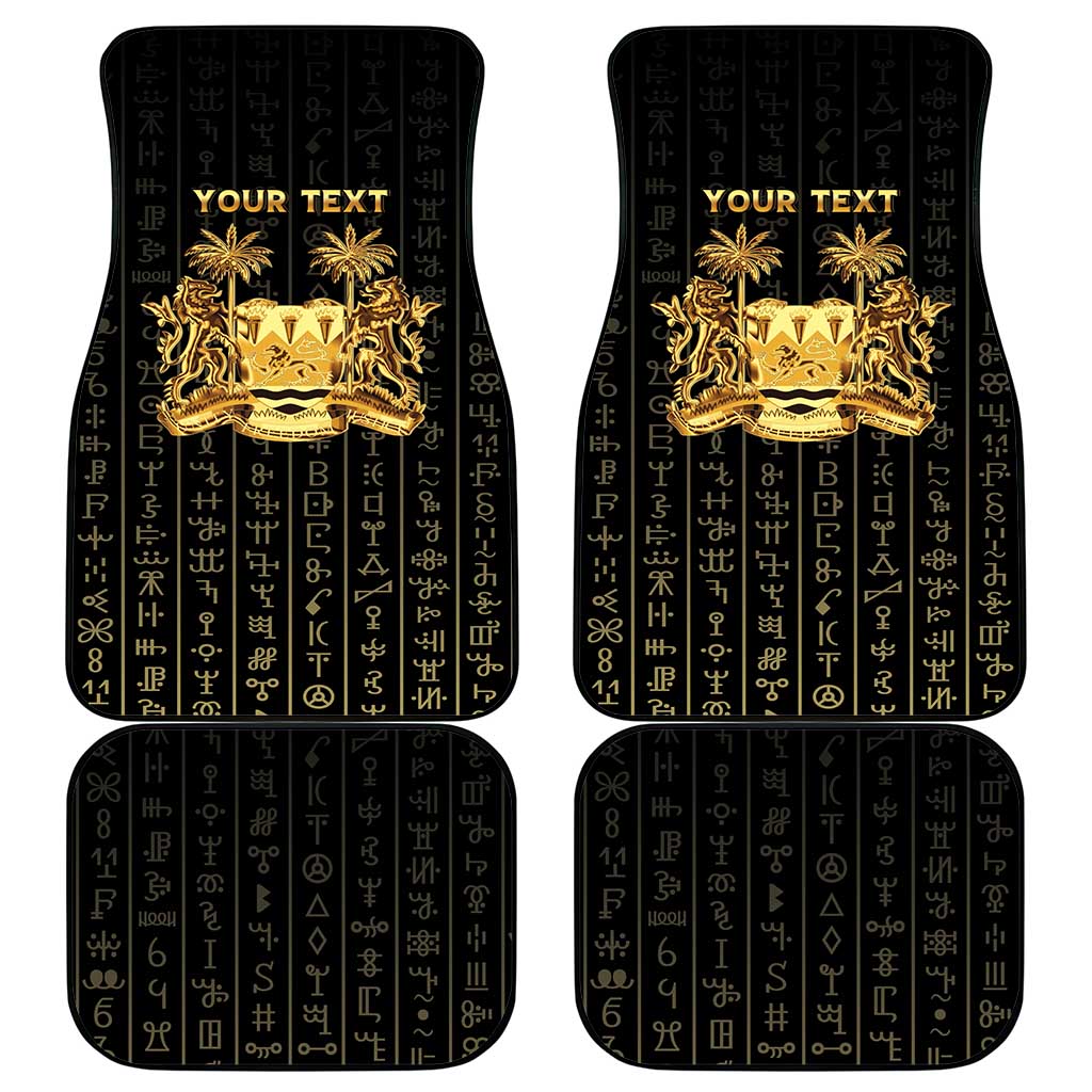 Personalized Sierra Leone Vai Syllabary Vertical Pattern Car Mats - Wonder Print Shop