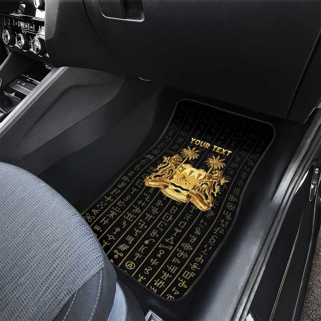Personalized Sierra Leone Vai Syllabary Vertical Pattern Car Mats - Wonder Print Shop