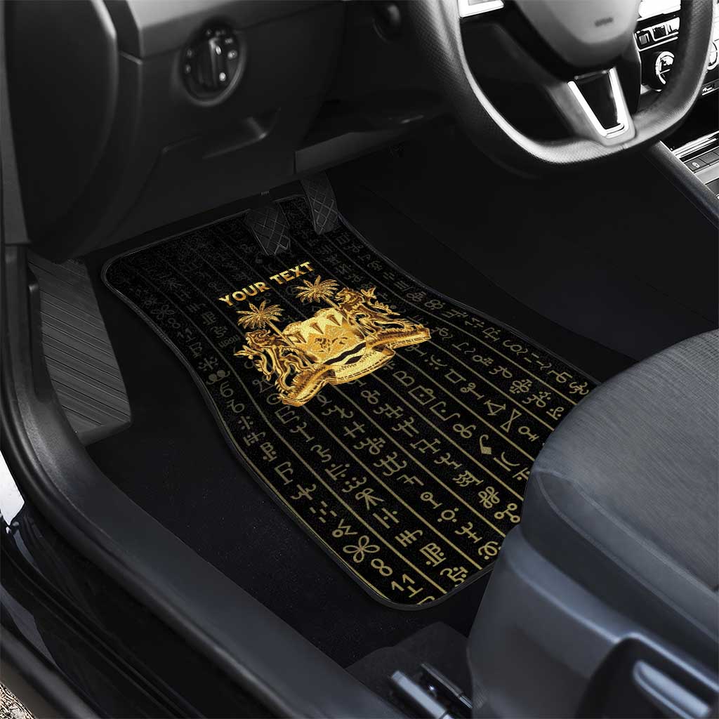 Personalized Sierra Leone Vai Syllabary Vertical Pattern Car Mats - Wonder Print Shop