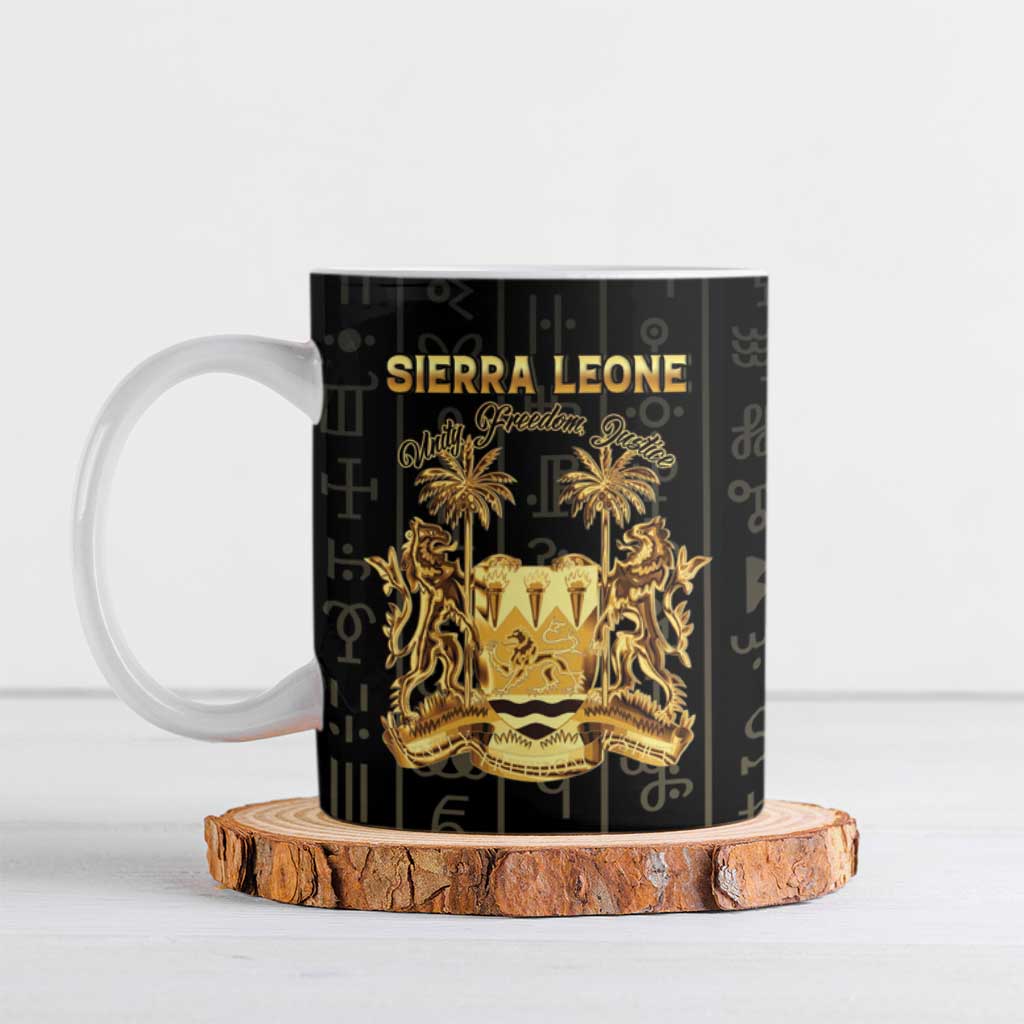 Personalized Sierra Leone Vai Syllabary Vertical Pattern Ceramic Mug - Wonder Print Shop